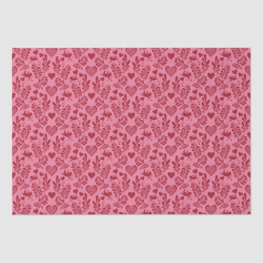 バレンタインのシート 薄葉紙 (正面)