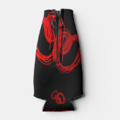 バレンタインのスケッチハートBLK カスタマイズ -  缶クーラー (裏面)