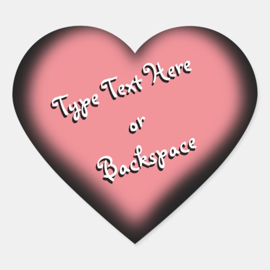 バレンタインのステッカー愛のステッカーをパーソナライズ ハートシール (正面)