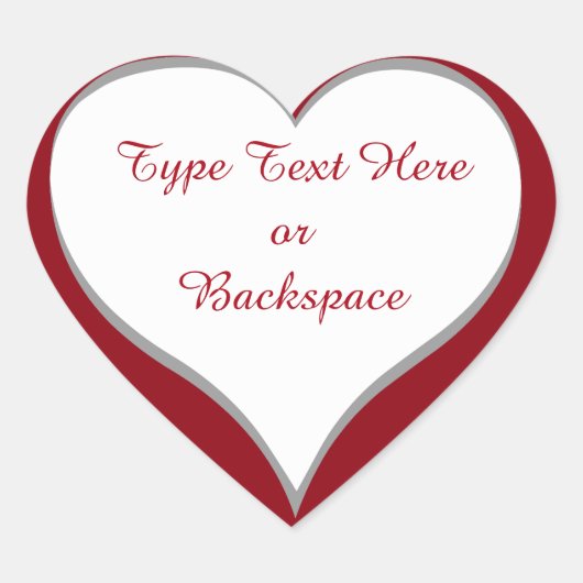 バレンタインのステッカー私はあなたが好きパーソナライズ ハートシール (正面)