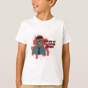 バレンタインのゾンビのワイシャツ Tシャツ