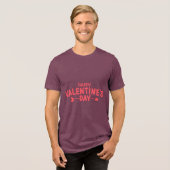 バレンタインのタイポグラフィー名言 トライブレンドTシャツ (正面全面)