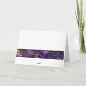 バレンタインのツリーハートフォトカードカード シーズンカード (裏面)