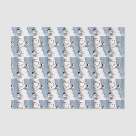 バレンタインのティッシュペーパー 薄葉紙 (正面)