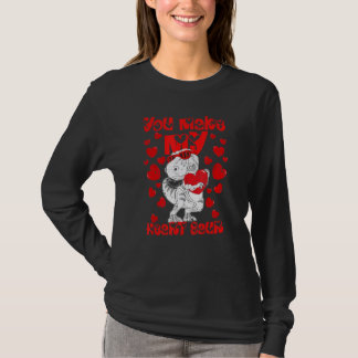バレンタインのティロサウルス あなたが私の心をキュンとさせる Tシャツ
