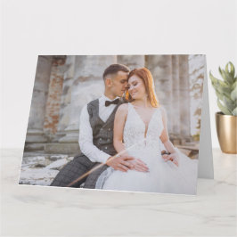 バレンタインのテキストとカスタム写真 カード