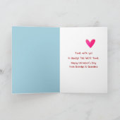 バレンタインのテディベアーズとハートDandelion カード (内部)