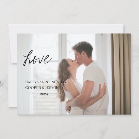 バレンタインのデイカード – 愛で覆われた暗闇 招待状 (正面)