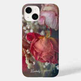 バレンタインのドライフラワーのバラのカスタムiPhoneケース Case-Mate iPhone 14ケース