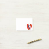 バレンタインのノート ポストイット (デスク上)