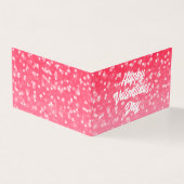 バレンタインのハートと愛の折りたたみカード (外部)