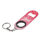 バレンタインのハートと愛 キーホルダー栓抜き (正面アングル)