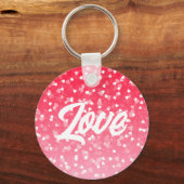 バレンタインのハートと愛 キーホルダー (正面)