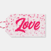 バレンタインのハートと愛 ギフトタグ (裏面横)