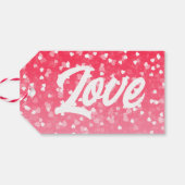 バレンタインのハートと愛 ギフトタグ (裏面横)