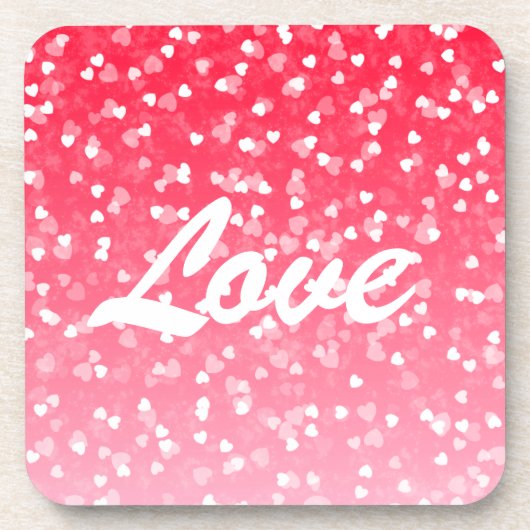 バレンタインのハートと愛 コースター (正面)