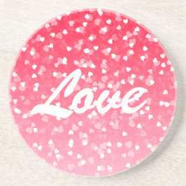 バレンタインのハートと愛 コースター