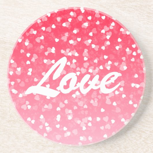 バレンタインのハートと愛 コースター (正面)