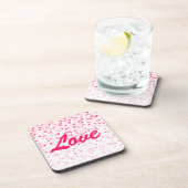 バレンタインのハートと愛 コースター (右側)