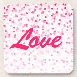 バレンタインのハートと愛 コースター