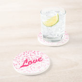 バレンタインのハートと愛 コースター (側面)