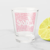 バレンタインのハートと愛 ショットグラス (裏面)