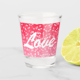 バレンタインのハートと愛 ショットグラス