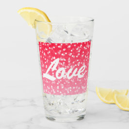 バレンタインのハートと愛 タンブラーグラス