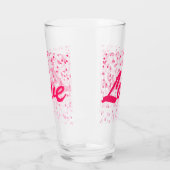 バレンタインのハートと愛 タンブラーグラス (左)