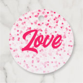 バレンタインのハートと愛 フェイバータグ (裏面)