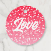 バレンタインのハートと愛 フェイバータグ (裏面)