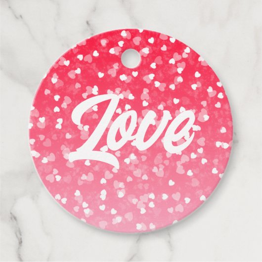 バレンタインのハートと愛 フェイバータグ (正面)