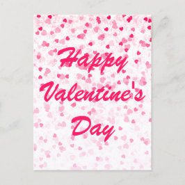 バレンタインのハートと愛 ポストカード
