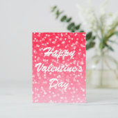 バレンタインのハートと愛 ポストカード (スタンド正面)