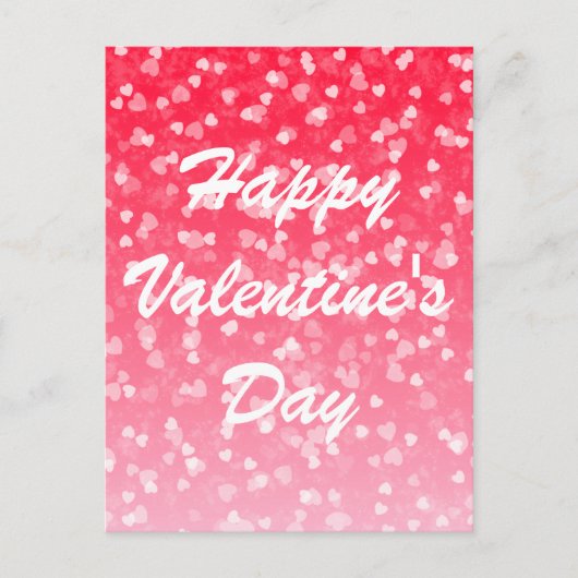 バレンタインのハートと愛 ポストカード (正面)