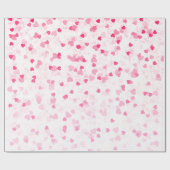 バレンタインのハートと愛 ラッピングペーパー (フラット)