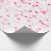 バレンタインのハートと愛 ラッピングペーパー (角)