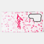 バレンタインのハートと愛 SAMSUNG GALAXYケース (裏面横)