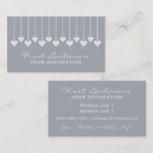 バレンタインのハートのカスタムな名刺 名刺 (正面/裏面)