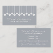 バレンタインのハートのカスタムな名刺 名刺 (正面/裏面)