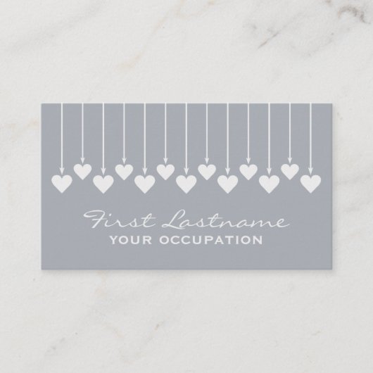 バレンタインのハートのカスタムな名刺 名刺 (正面)