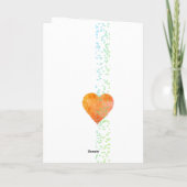 バレンタインのハートのカードを送る シーズンカード (裏面)