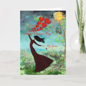 バレンタインのハートのカードを送る シーズンカード (正面)