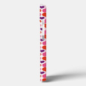 バレンタインのハートのキルトのモノグラム Case-Mate iPhoneケース (裏面 / 左)