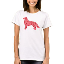 バレンタインのハートのゴールデン・リトリーバー