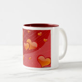 バレンタインのハートのマグ ツートーンマグカップ (正面右)