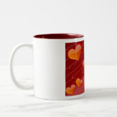 バレンタインのハートのマグ ツートーンマグカップ (左)