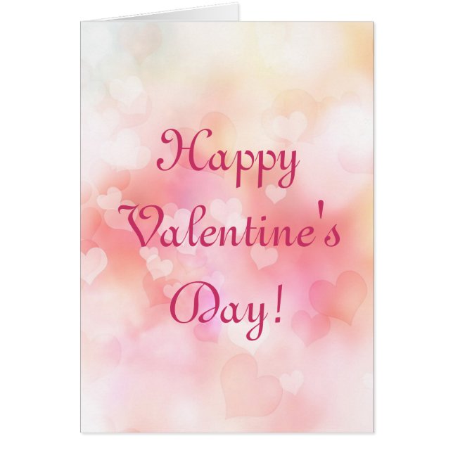 バレンタインのハートの背景 (正面)