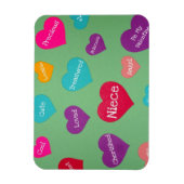 バレンタインのハートは甘い姪のために！ マグネット (縦)