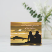 バレンタインのハートをカップル シーズンポストカード (スタンド正面)